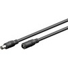 DC-Strom-Verlängerungskabel, 2,1mm DC-Stecker auf DC-Buchse (5,5x2,1mm) 0,5mm² , 24 Watt, 3m Goobay 71399