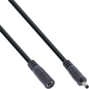 DC Verlängerungskabel, DC Stecker/Buchse 3,5x1,35mm, AWG 18, 140 Watt,  schwarz, 3m Inline 26903I