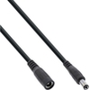 DC Verlängerungskabel, DC Stecker auf DC Buchse 5,5 x 2,1mm, 24 Watt, 3m InLine 26803B