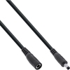 DC Verlängerungskabel, DC Stecker/Buchse 4,0x1,7mm, AWG 18, 140 Watt, schwarz, 1m  26901C