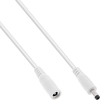 DC Verlängerungskabel, DC Stecker/Buchse 4,0 x 1,7mm, AWG24, weiß, 3m Inline 26803D