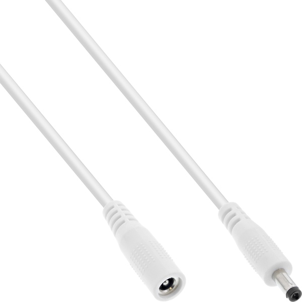 DC Verlängerungskabel, DC Stecker/Buchse 4,0x1,7mm, AWG 18, weiß, 140 Watt, 3m  26903D