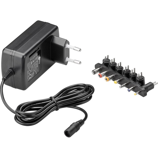 9 V - 24 V Universal-Netzteil inkl. 7 DC-Adapter - max. 24 W und 1,5 A Goobay 54799