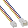 PC Lüfter und CPU Lüfter Strom-Verlängerung , 3-polig mit Tachosignal, Stecker mit Wandung, 60cm InLine 33328L