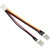 PC Lüfter und CPU Lüfter Y-Stromkabel, für 2 Lüfter, 3 Pol Molex Buchse auf 2x 3 PIN Molex Stecker, ca 10cm InLine 33433