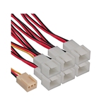 L&uuml;fterkabel von 3 PIN Molex auf 6x 3 PIN Molex f&uuml;r 6x L&uuml;fter InLine® 33436