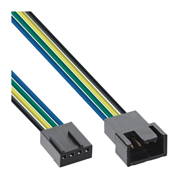 Lüfter Verlängerungskabel PWM 4 pol 70cm InLine 33328D