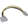 ATX Stromkabel 4 Pol Molex Buchse auf ATX 4 Pol Stecker InLine 26632
