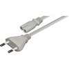 Euro Netzkabel Grau, 2-pol Eurostecker auf C7,  2,5m rmLine 6041