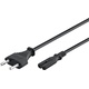 Goobay® Euro Netzkabel schwarz Bild 2