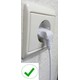 Netzkabel mit 2 pol EUR Winkelstecker. Bild 3