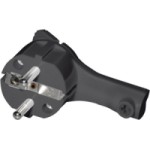 Schutzkontaktstecker gewinkelt, f&uuml;r die Kabelmontage rmLine® 38492