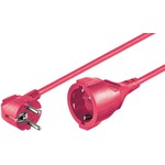 Stromkabelverl&auml;ngerung 220V, 3x 1,5mm², Kindersicherung, rot, 10m Goobay 51331