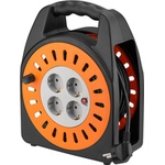 Kabeltrommel mit 4 Schutzkontakt-Steckdosen und thermische Abschaltung, 25m Goobay 71355