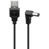 USB-DC-Kabel 5,5 x 2,1mm, 5V, 1A, Stromübertragung von USB-A-Port zu DC-Geräten 0,5m Goobay 55157