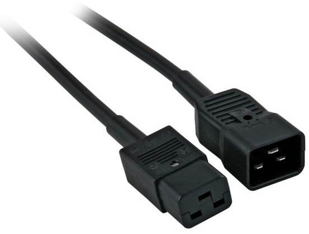 High Class Server Verlängerung C20 - C19, 1mm², 1,8m rmLine 7418