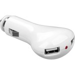 KFZ-USB-Adapter weiss 1000mA 2x USB