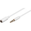 3,5mm Klingenverlängerung, 4 polig, Weiß, für IPad, iPhone,IPod, 3m