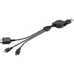 3 in1 USB Sync-& Ladekabel für Geräte mit Apple Dock-Connector Goobay 43045
