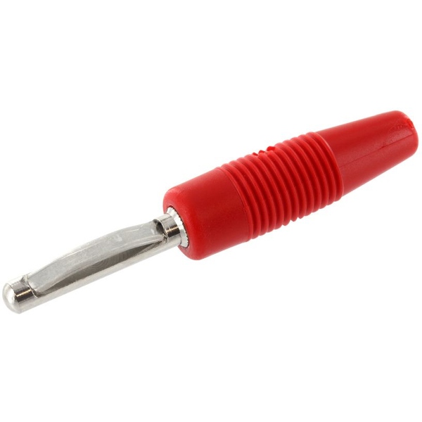 VON 20 Vollkontakt-Stecker ∅ 4mm, rot HIRSCHMANN 