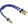 Profi Audiokabel Y-Kabel, Cinchbuchse auf 2x Cinchstecker InLine 89927P