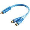 Cinch Stecker auf 2x Cinch Buchse, Y-Kabel, High Quality