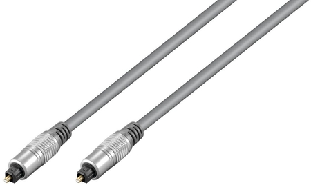 Profi optisches Kabel TOSLINK Silber 75cm Home Theater 52743