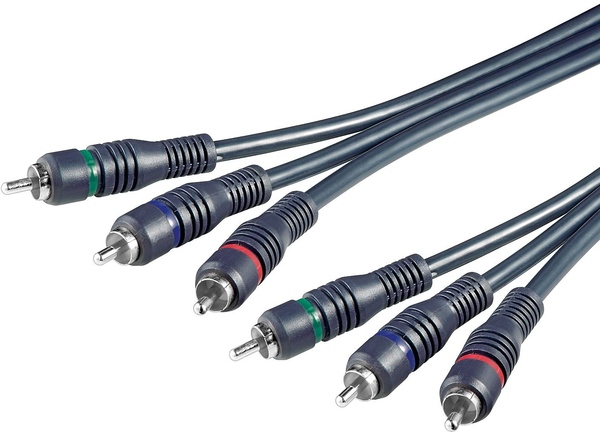 HQ Audio-Video Cinchkabel (RCA) schwarz geschirmt 10m