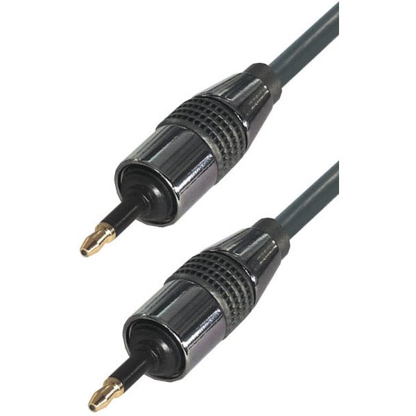 Profi optisches Kabel mit Klinkensteckern Schwarz 2m rmLine 6304