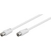 Basic Antennenkabel, 70db, Weiss, 1,5m