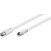 SAT/Antennen Anschlusskabel, ≤70dB, F Stecker auf Koax Stecker, 1,5m