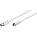 SAT/Antennen Anschlusskabel, ≤70dB, F Stecker auf Koax Stecker, 1,5m
