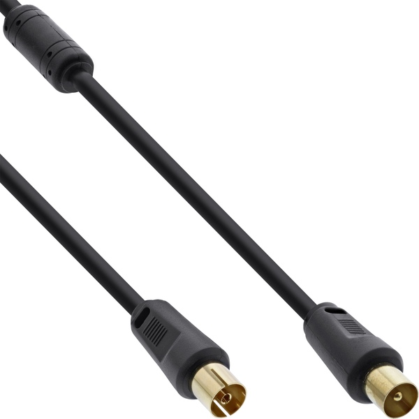 Antennenkabel Premium, mit Filter, >85dB, schwarz, 3m