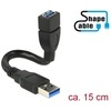 USB 3.0 A ShapeCable, Verlängerung, 1m