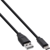 InLine® USB 2.0 Kabel, Typ C Stecker an A Stecker, schwarz, 2m