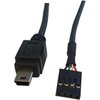 rmLine® USB 5 Pol Mini Stecker auf 4 PIN Buchsenleiste 5m