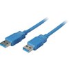 USB 3.0 Kabel, USB 3.0 A Stecker  an USB 3.0 A Stecker, Blau 3m