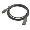 USB 2.0 Micro-B Sync- und Ladekabel, flex Stahlmantel, Silber, 1,6m