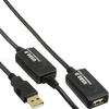15m USB 2.0 Repeater, aktive Verlängerung, schwarz