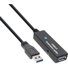 InLine® USB 3.2 Gen.1 aktive Verlängerung, Stecker A an Buchse A, schwarz, inkl. Netzteil, 15m InLine 35656