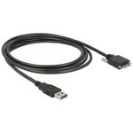 Kabel USB 3.0 Typ A Stecker > USB 3.0 Typ Micro-B Stecker mit Schrauben 1m