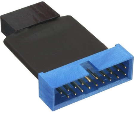 Adapter von USB 2.0 Pfostenfeld auf USB 3.0 Pfostenfeld InLine 33449K