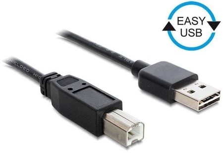 Easy USB Kabel A Stecker - B Stecker 3m Delock 83360