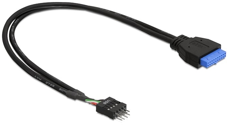 USB 3.0 Intern, Pin Header Buchse > USB 2.0 Pin Header Stecker, 45cm Delock 83791