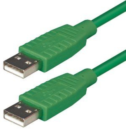 grünes USB Kabel  Stecker A zu Stecker A, 1,8m rmLine 5854
