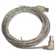 USB 2.0 Kabel, USB B Winkelstecker rechts (90°) an USB A Stecker