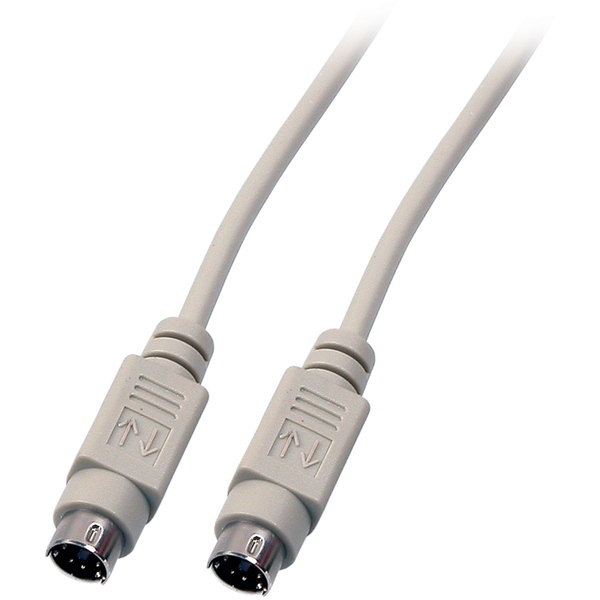 PS2 Anschlusskabel, Stecker zu Stecker, XL Quality mit Datenblatt, 6 PIN Mini-DIN Stecker auf Stecker, 5m