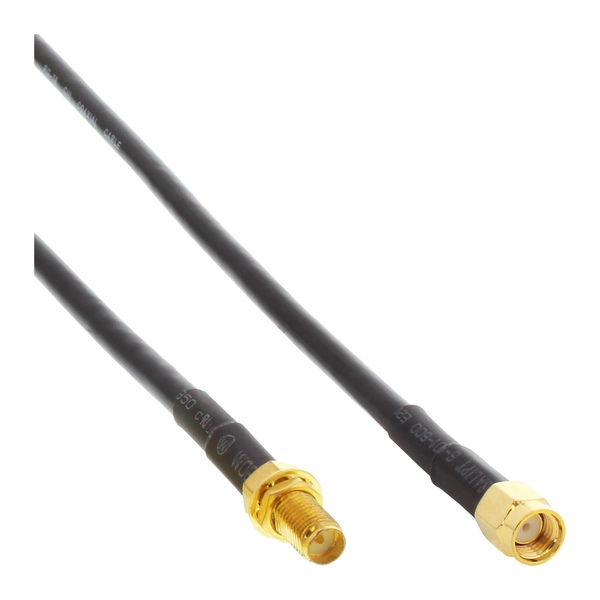 Wireless LAN Antennenkabel, Verlängerung,  R-SMA 10m