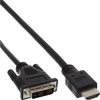 DVI zu HDMI Kabel, DVI 18+1 Stecker auf  HDMI 19pol Stecker, 2m