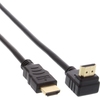 Profi HDMI Kabel, Winkelstecker oben, 3D, 4K, Ethernet, ARC, 10m InLine 17010V